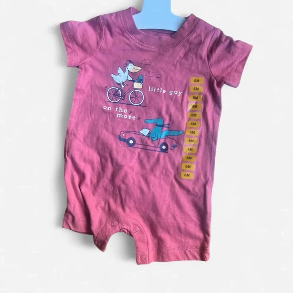 Unbranded Men's Pink and Red Sleepsuits-babygrows